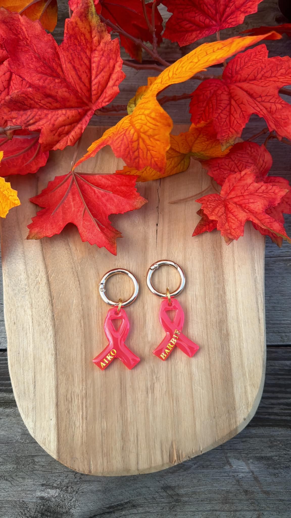 Médaille personnalisée pour chien "OCTOBRE ROSE" 🎀