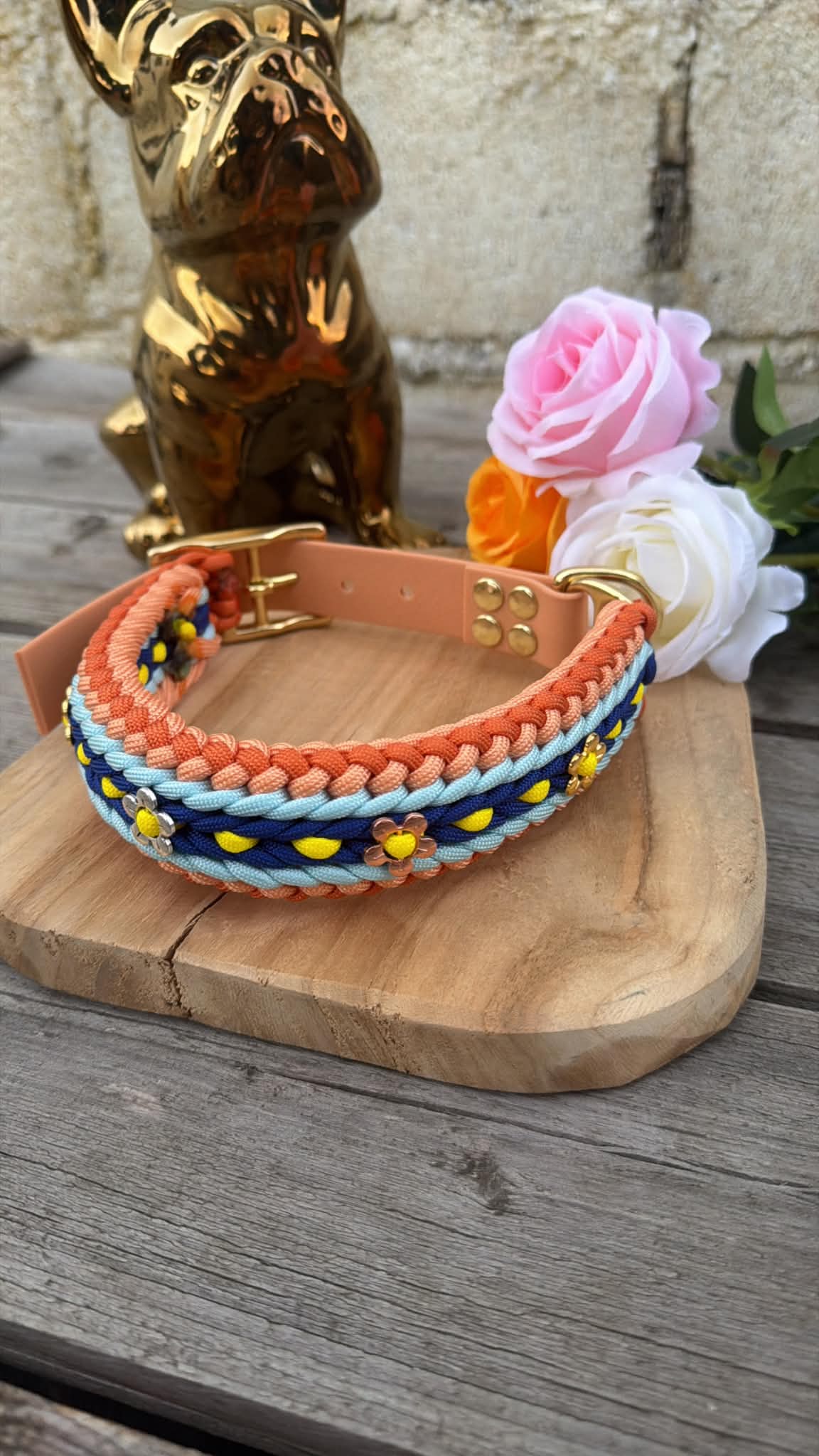 Collier Tressé en Paracorde pour Chien - SUNSET