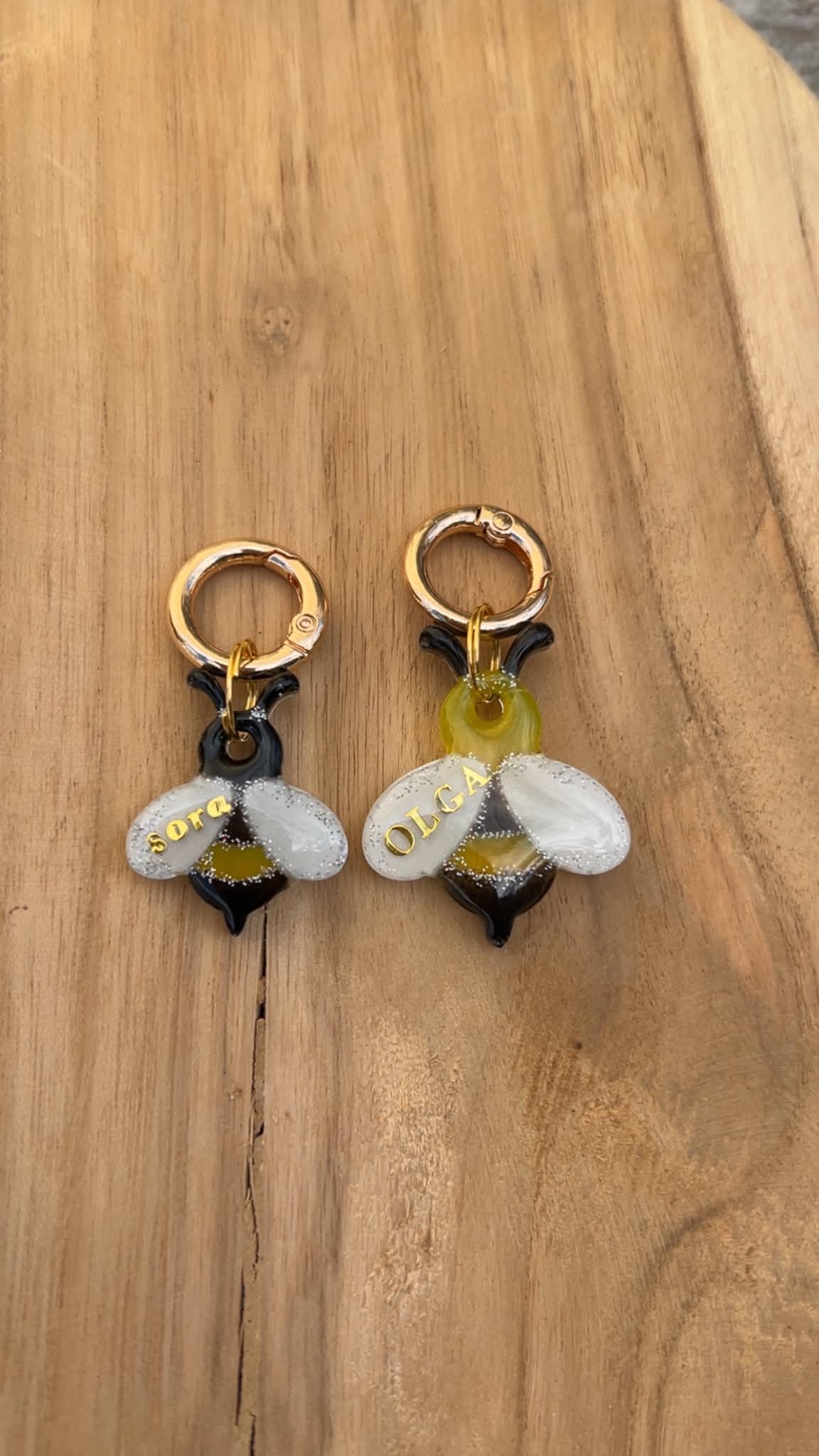 Médaille personnalisée chien "Abeille" 🐝