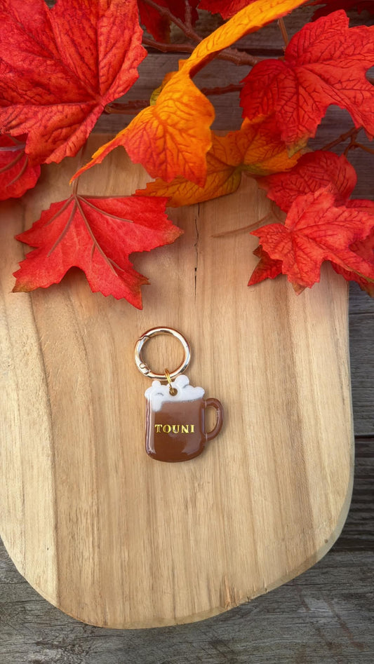 Médaille personnalisée pour chien "Tasse" ☕️
