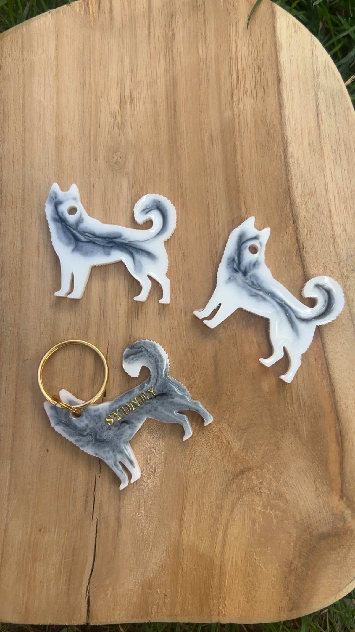 Médaille personnalisée chien "Husky"