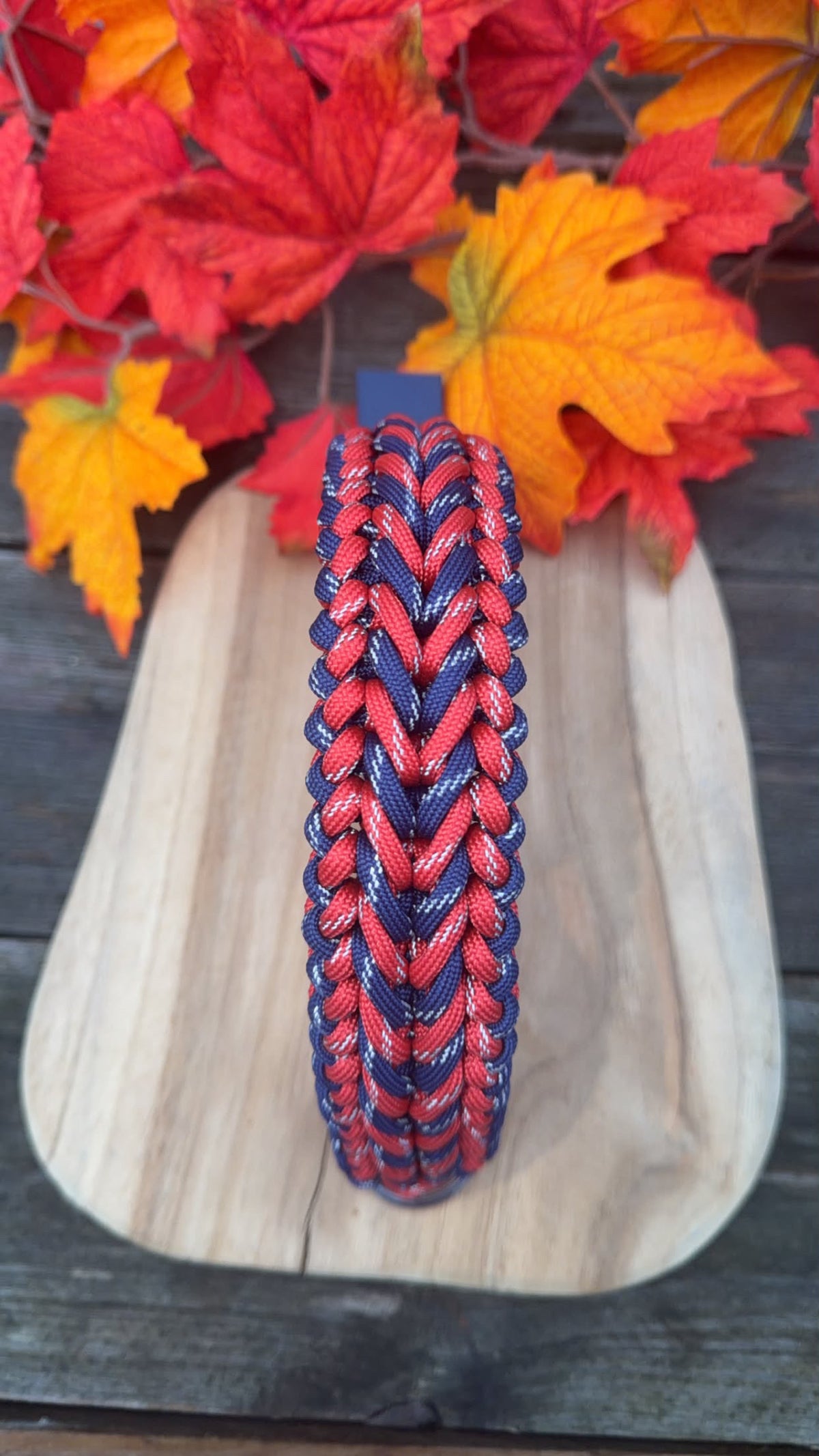 Collier tressé pour chien en paracorde réfléchissante - HAPPY