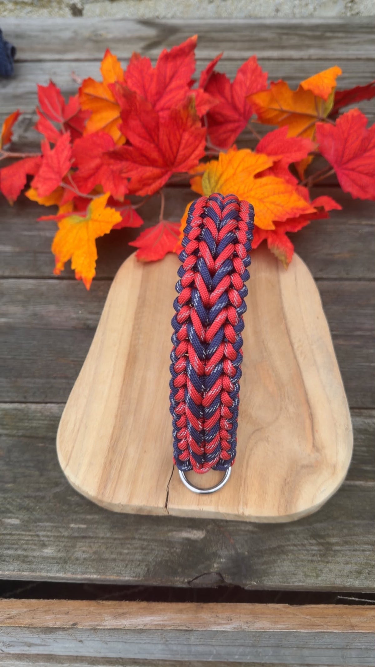 Collier tressé pour chien en paracorde réfléchissante - HAPPY