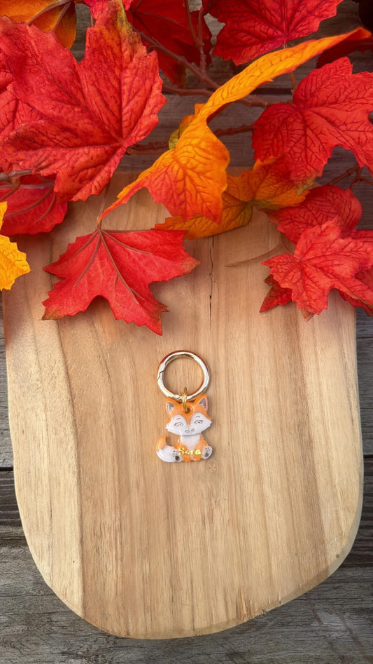 Médaille personnalisée pour chien "Renard" 🦊