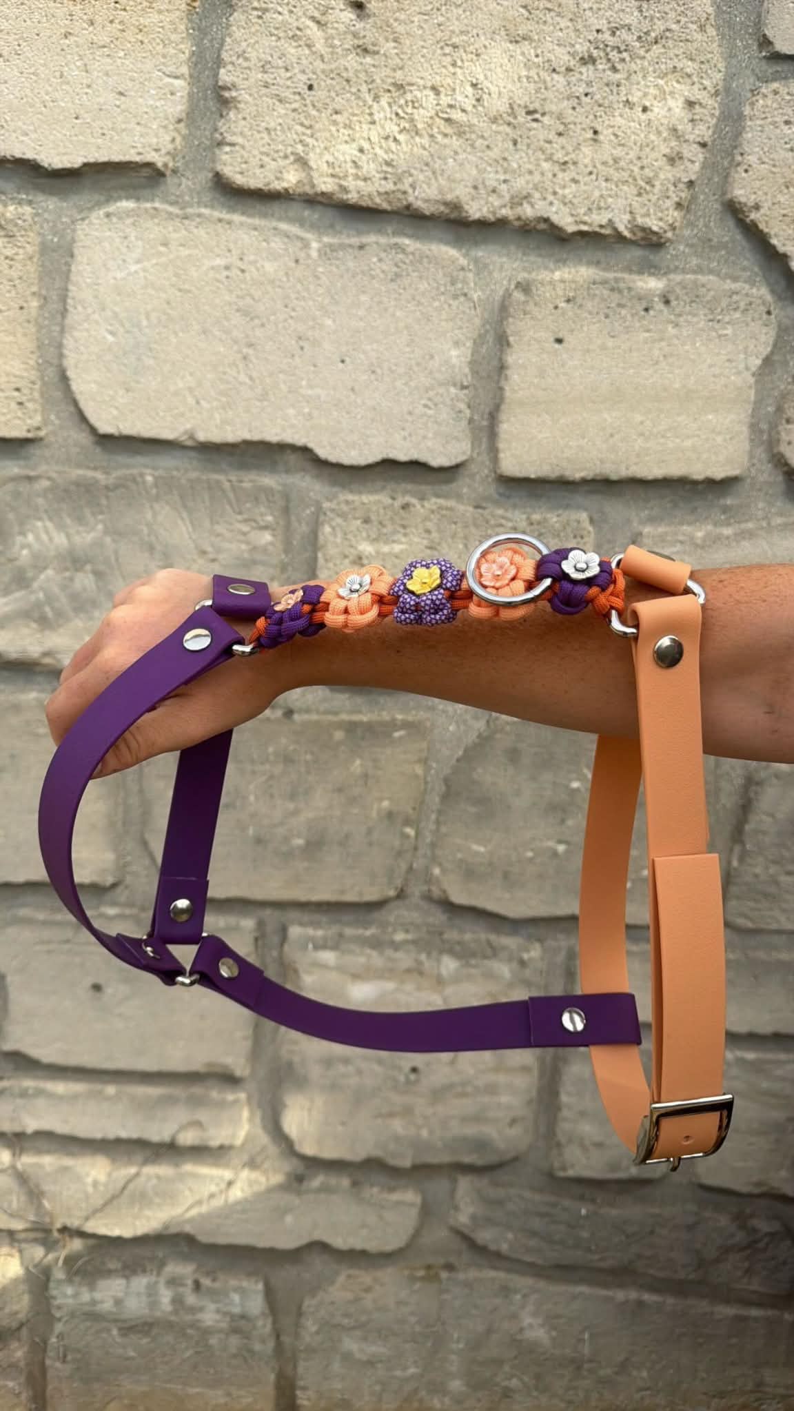 Harnais personnalisé pour chien - Floral