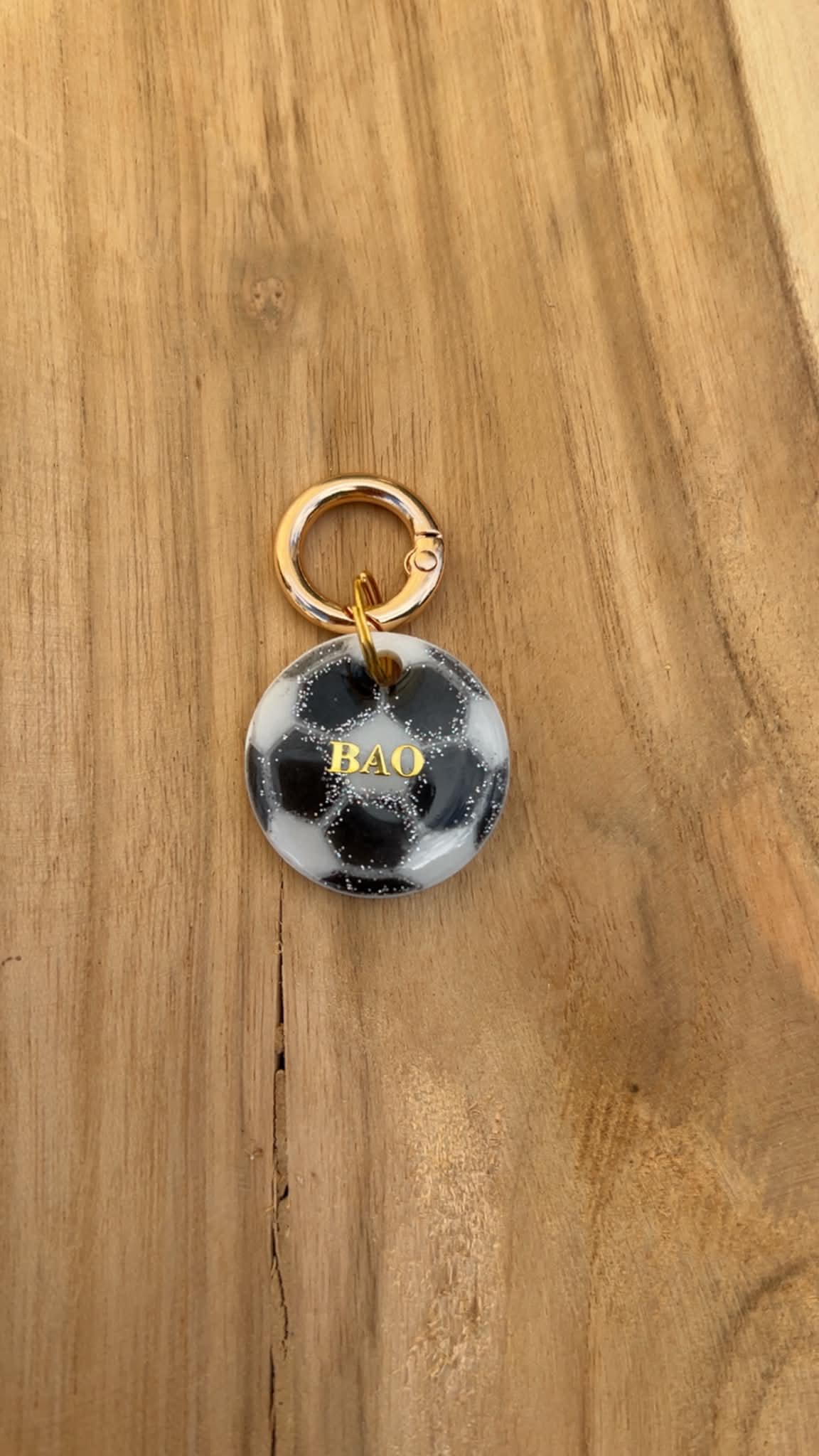 Médaille personnalisée chien "Ballon de football" ⚽️